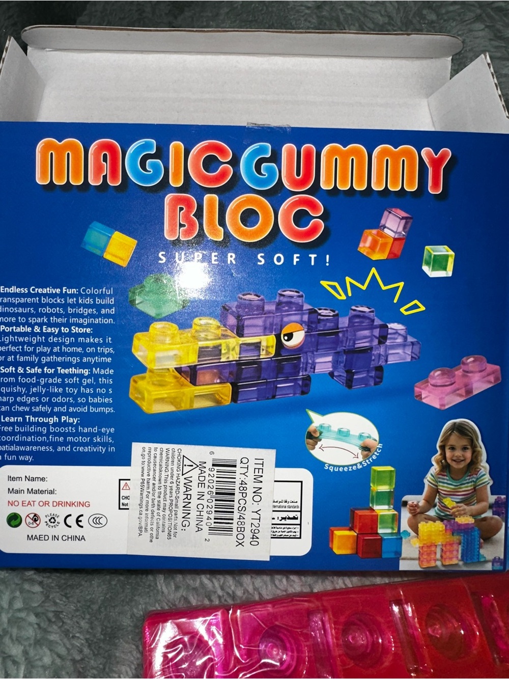 Colorful Kids Building Blocks - Multicolor - Picture 4 of 4
